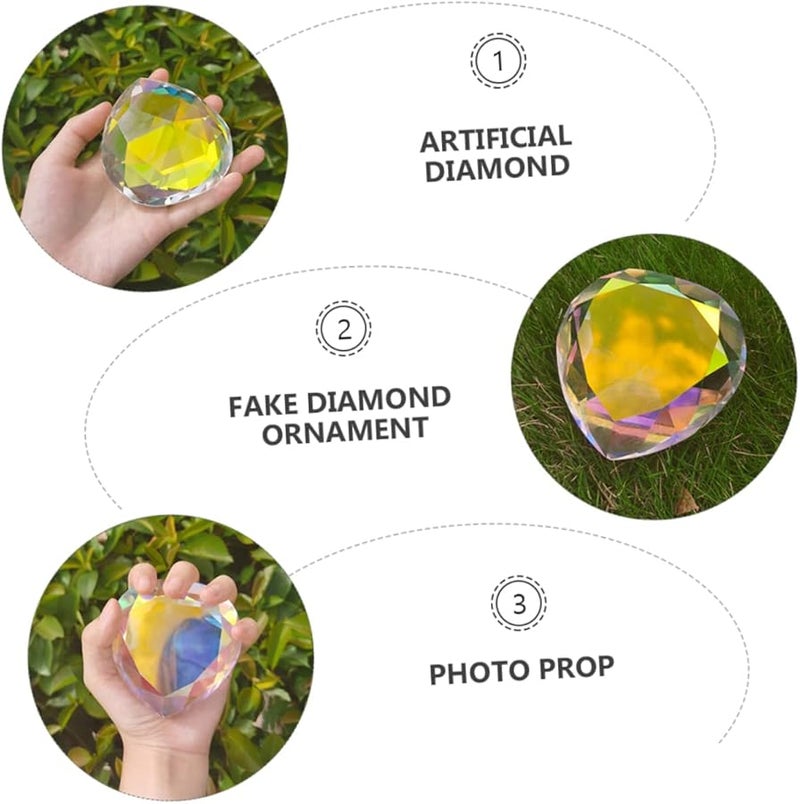 Heart Shape Artificial Diamond Nail Rhinestones Decorative Prop for Nail Salon Display - Image 4